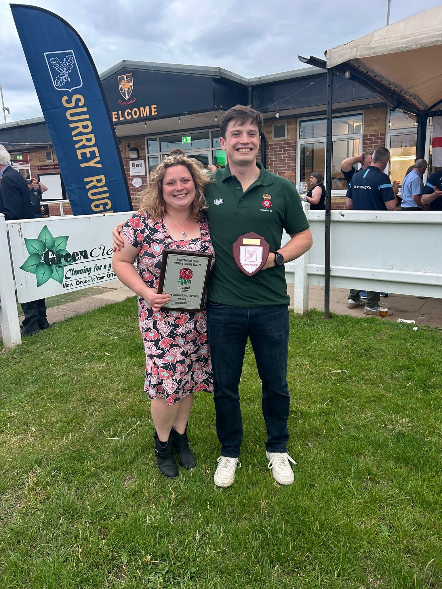 Our Mens and Ladies Captains with their Awards