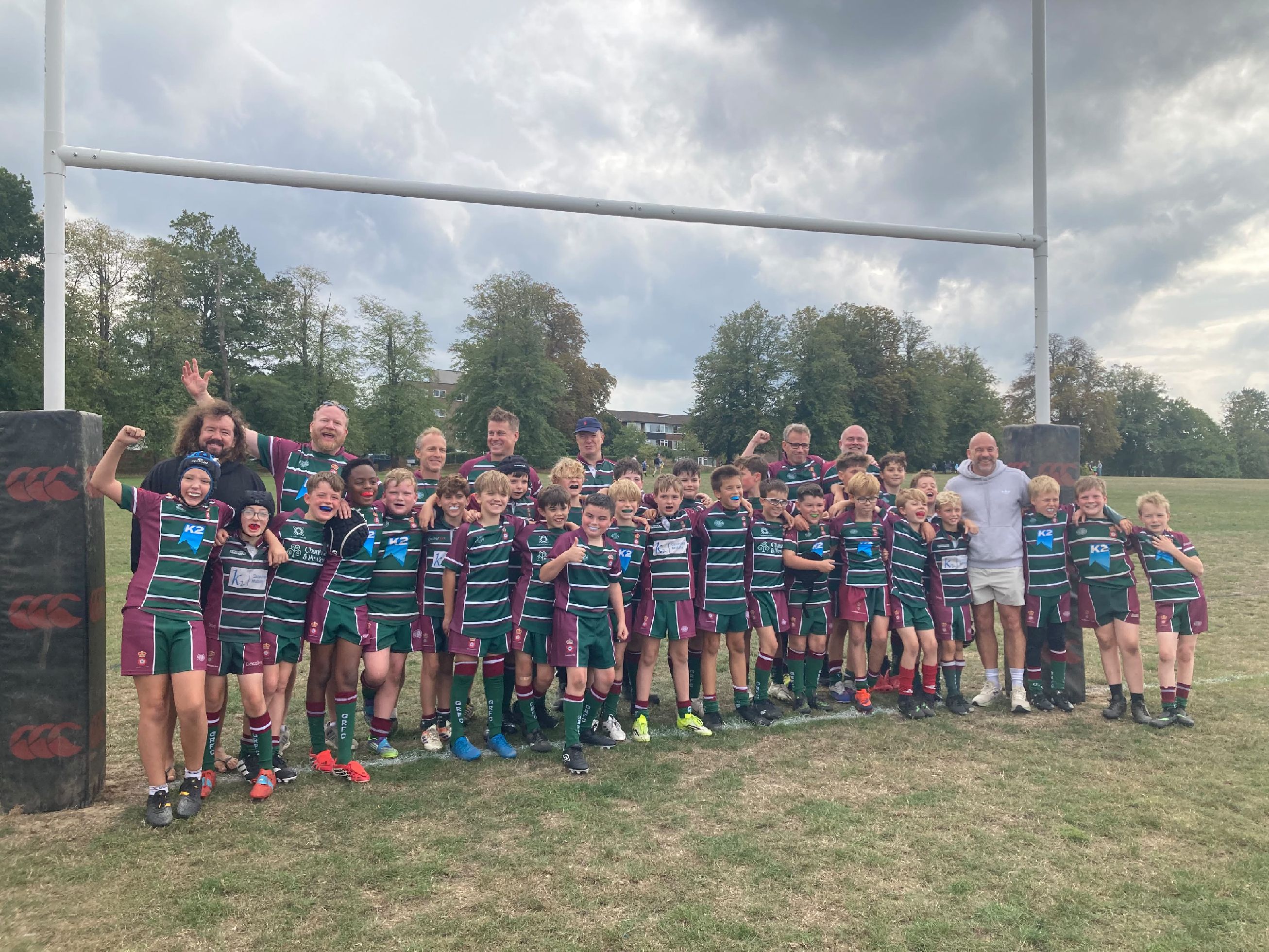 Paul Hodgson and Adam Jones meeting the teams